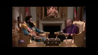 two men in military uniform in luxurious room — The Dictator